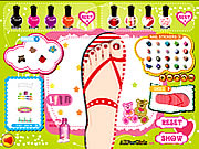 sweet feet nail polish free game on line