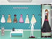 Barbie Flower Girl Dresses game flash online
